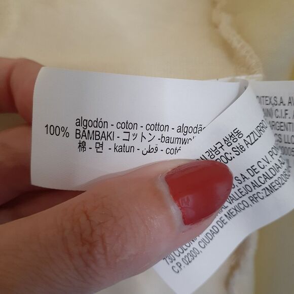 Zara NWT 100% Cotton Butter Yellow Maxi Skirt - Picture 3 of 12